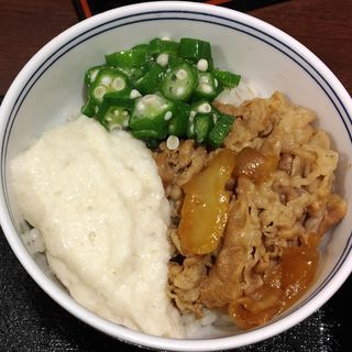 牛麦とろ丼(吉野家 １号線川崎遠藤町店)