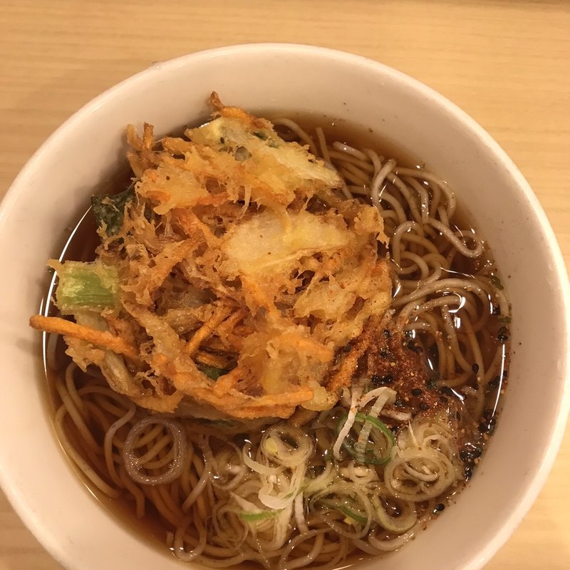 天ぷら蕎麦(いろり庵きらく 四ツ谷店 )