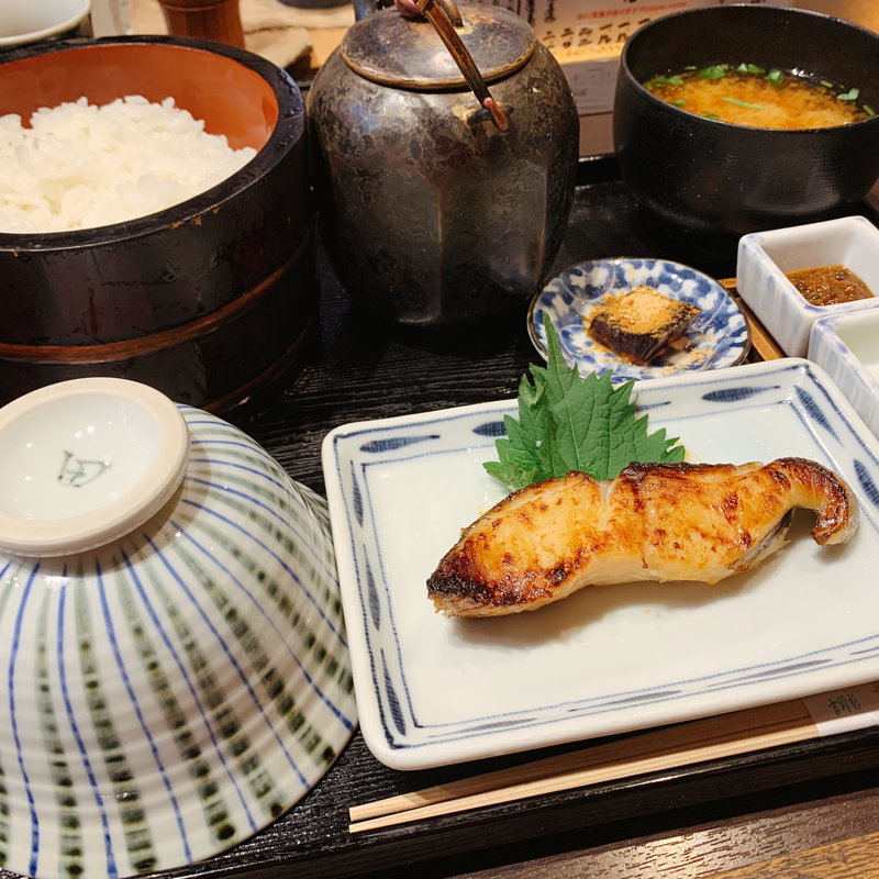 銀だらの醤油粕漬けおひつ膳(おひつ膳 田んぼ 表参道 （おひつぜん たんぼ）)