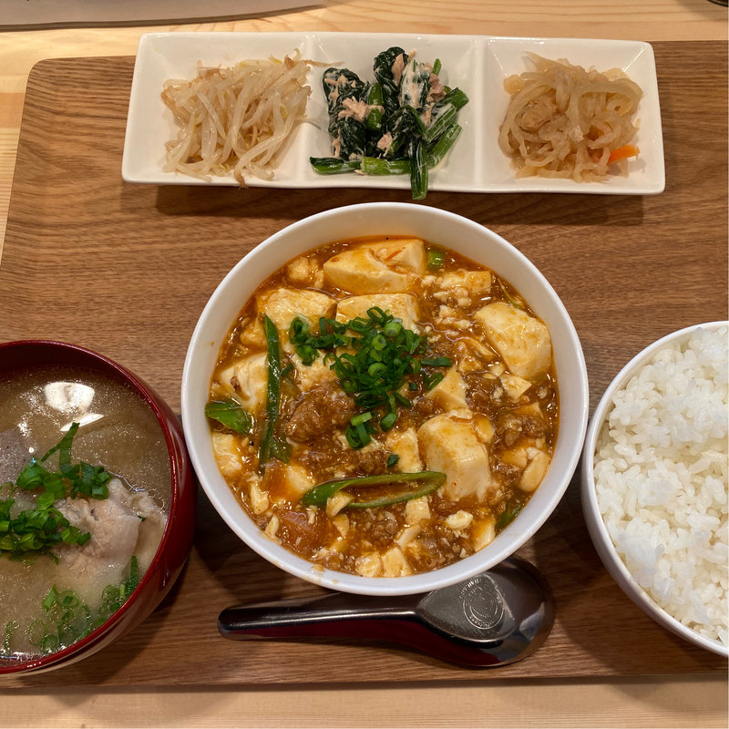 麻婆豆腐定食(ふゆゆ食堂)