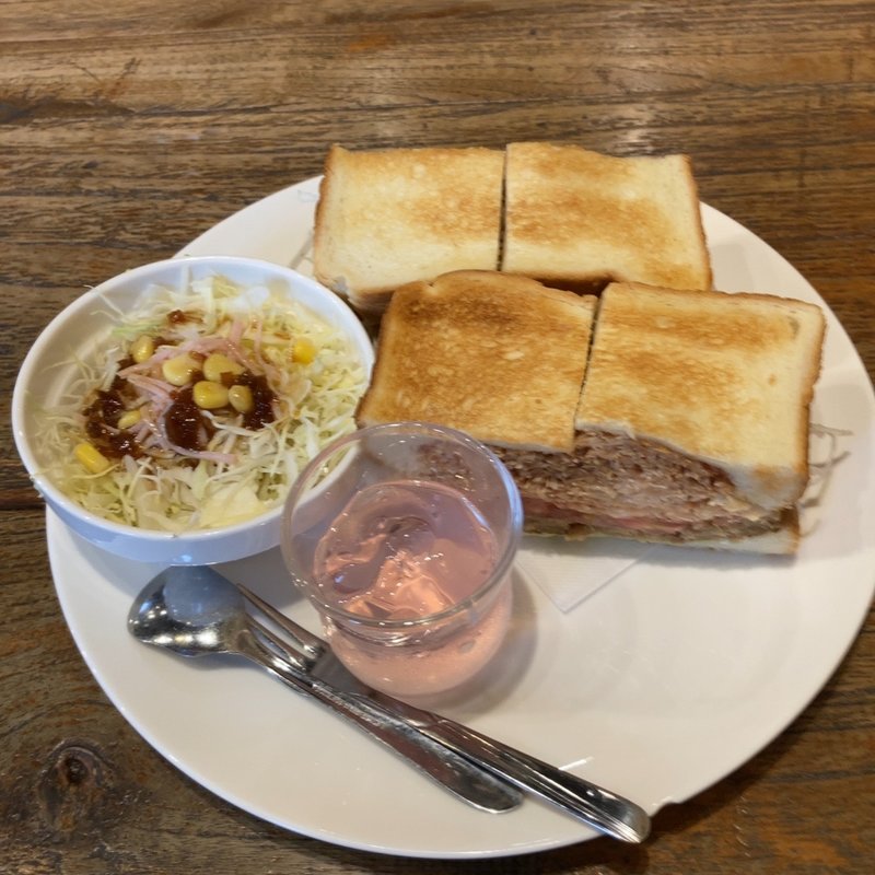 SPバーグサンドランチセット(支留比亜珈琲 北名古屋店)