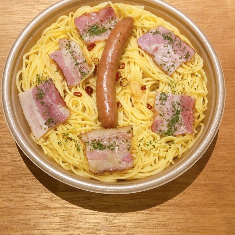 麺大盛ソーセージのペペロンチーノ(セブン-イレブン 神田すずらん通り店)