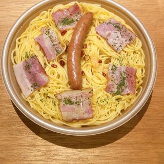 麺大盛ソーセージのペペロンチーノ(セブン-イレブン 神田すずらん通り店)
