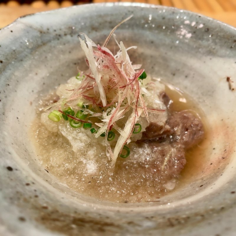 松坂牛の焼き浸し(九つ井 本店)