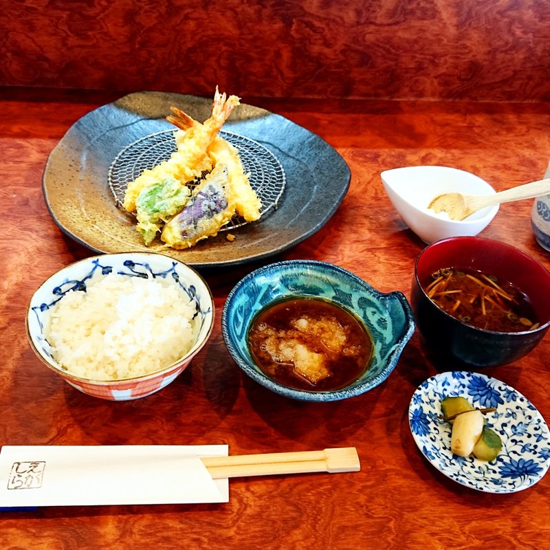 天ぷら定食(天ぷら　えがしら)