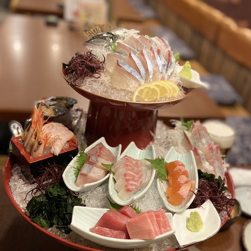 刺し盛り(博多海鮮魚市場)