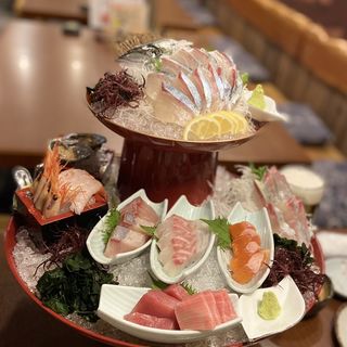 刺し盛り(博多海鮮魚市場)