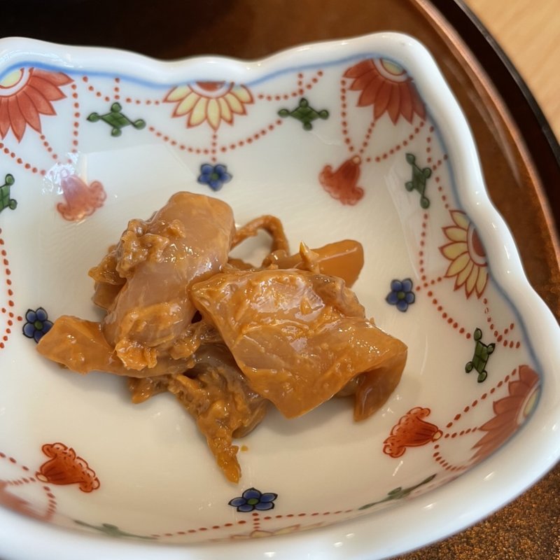 自家製イカの塩辛(天ぷら こたろう)