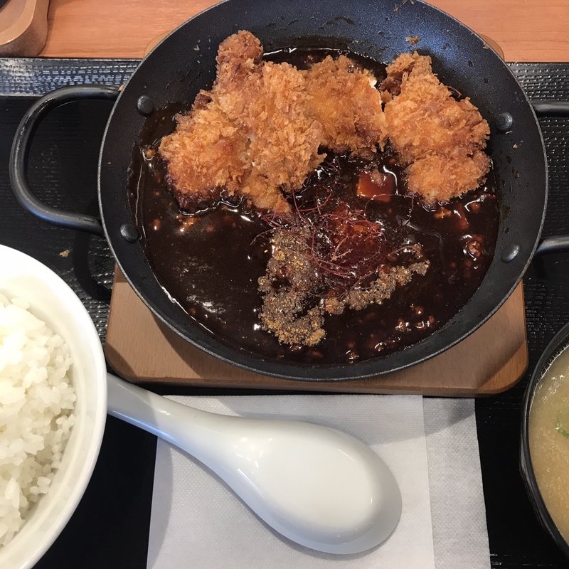 麻婆チキンカツ定食(かつや)