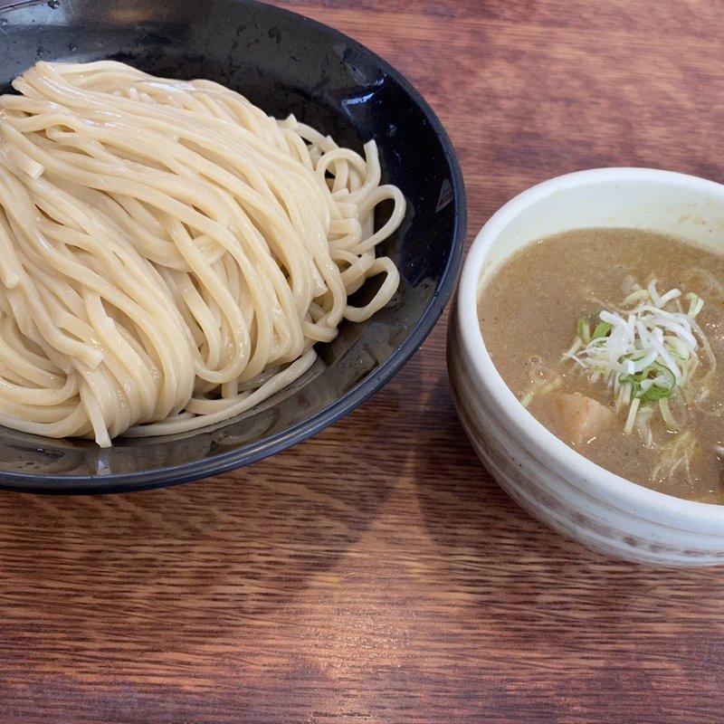 鶏白湯つけめん(醤油)大盛り＋味玉(麺堂 稲葉)
