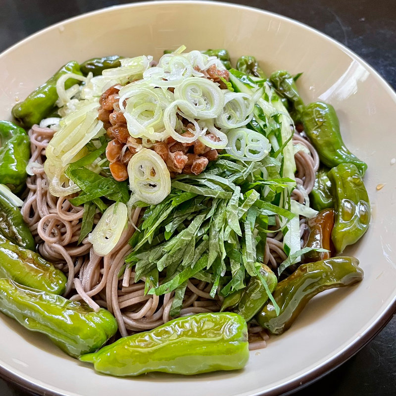 ネバネバ蕎麦(自宅)