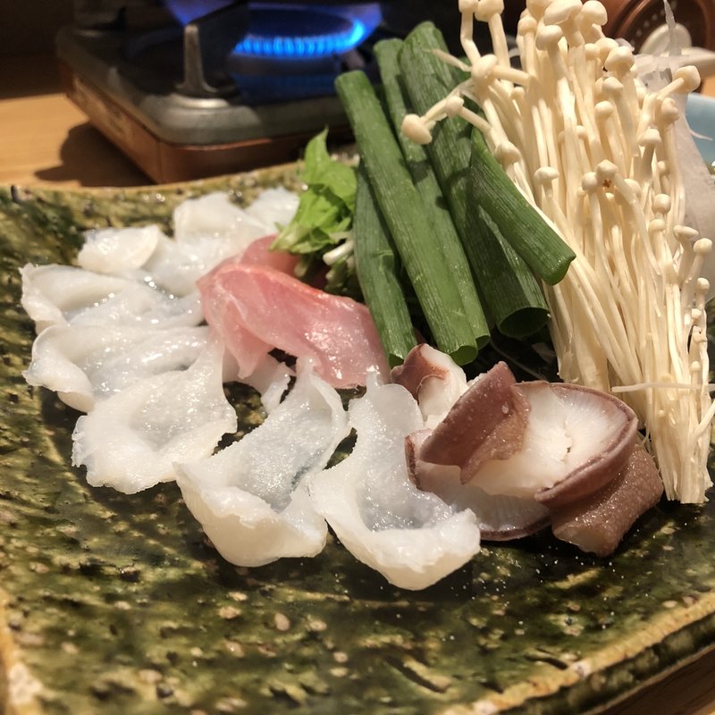 生たこのしゃぶしゃぶ(魚菜由良　雑魚亭)