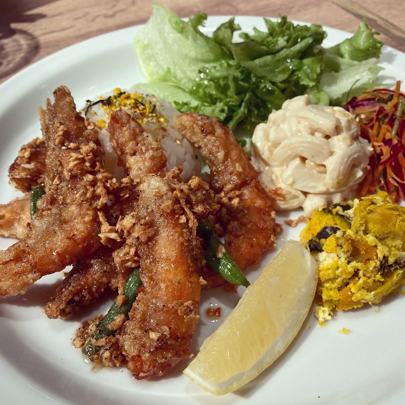 ガーリック・ソフトシェルシュリンププレート(アロハテーブル ららぽーと豊洲3)