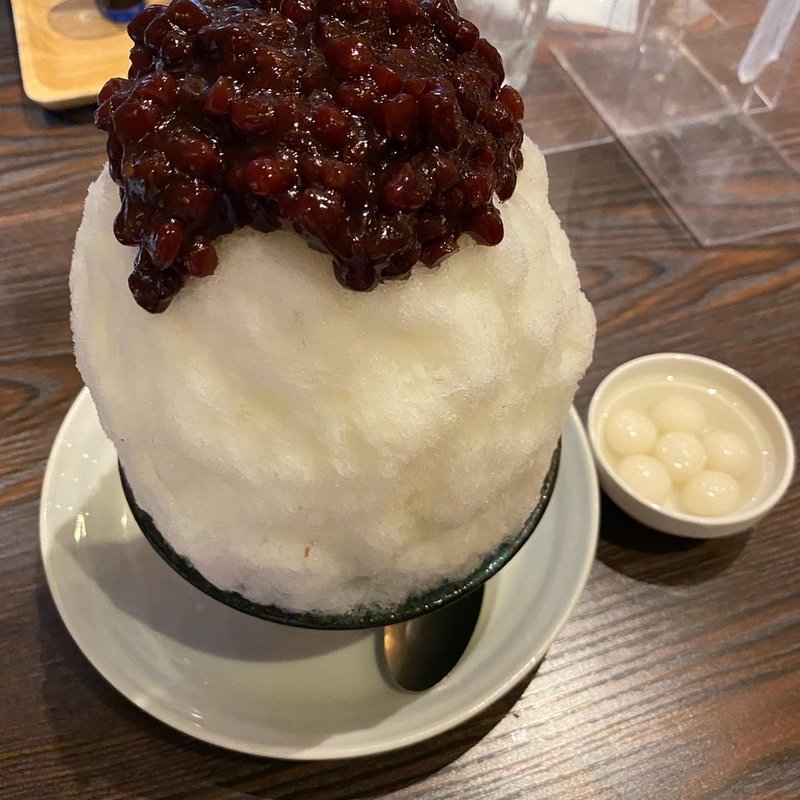 あずきミルク　白玉トッピング(まめ茶和ん)