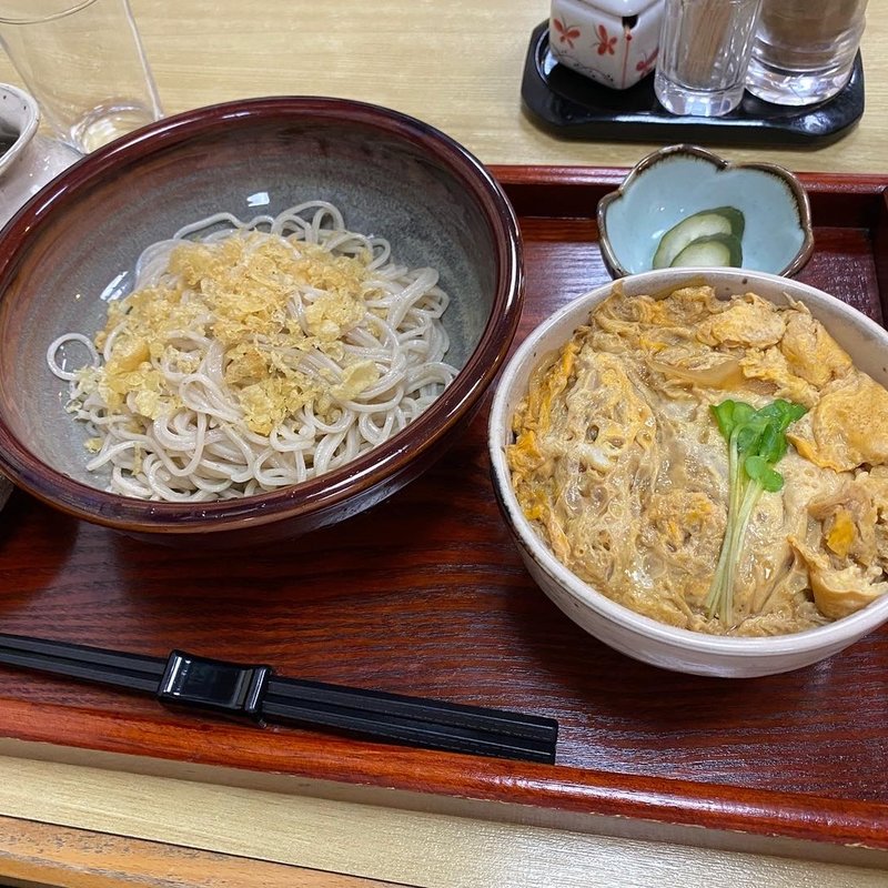 かつ丼と冷やしたぬきの合わせ(大むら )