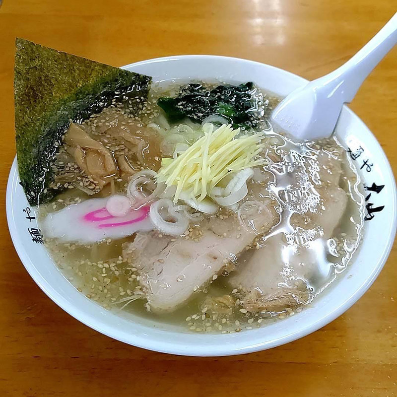 塩生姜らーめん(青竹手打ちラーメン麺や大山)