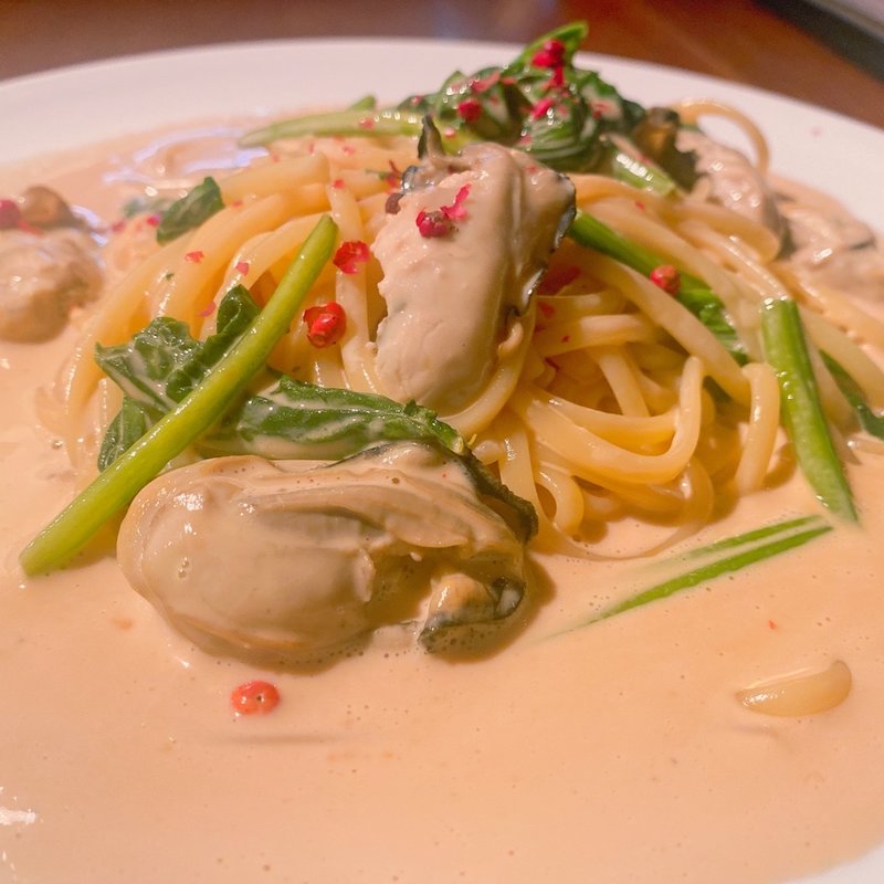牡蠣のオイスターソースパスタ(Grill＆Oyster Rico～リコ～牡蠣と魚 青葉台)