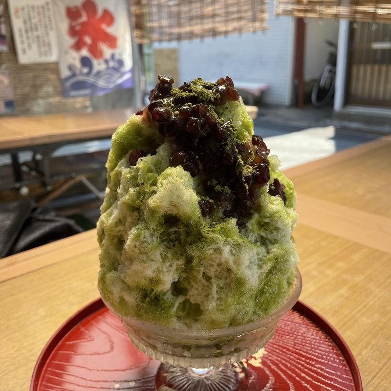抹茶ミルク金時(仲氷店)