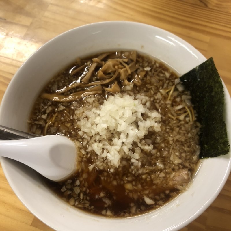 薬味ラーメン(中華そば専門店 びんびん亭 日野店)