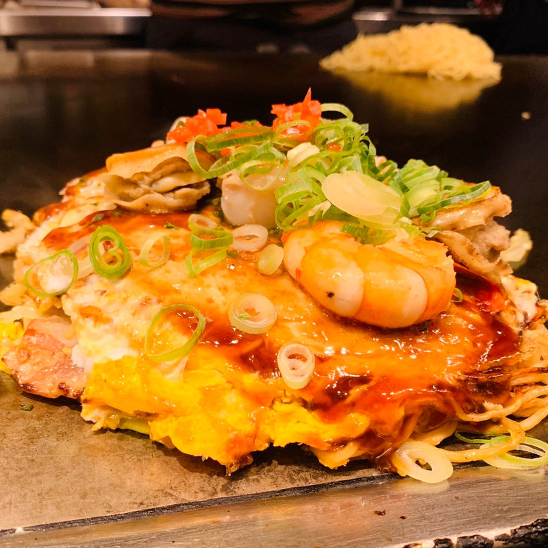 イカ・エビ・ホタテ・しそ(お好み焼きひろき下北沢店)