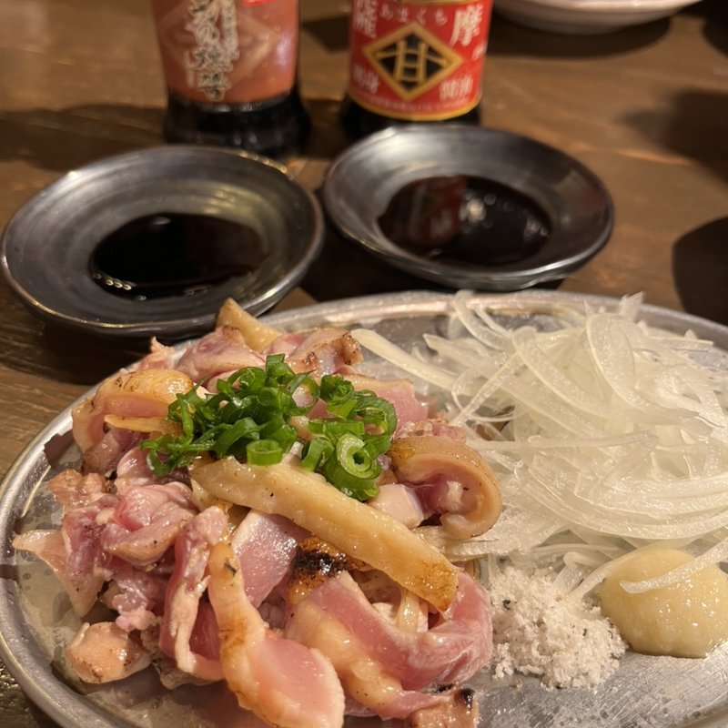 地鶏刺身(さつま居酒屋 えご家)