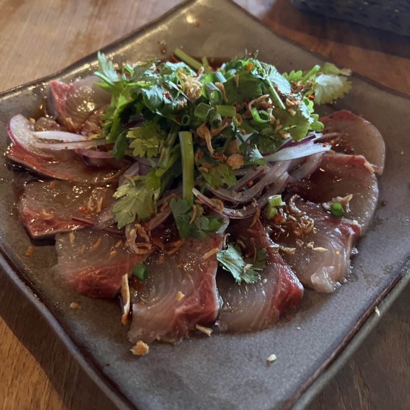 カンパチのカルパッチョ(モンスーンカフェ お台場 （Monsoon Cafe）)