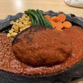 ガーリックトマトソースハンバーグ(レストラン　高原)