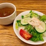 サラダとスープ（ランチセット）(BISTRO PUG （ビストロ パグ）)