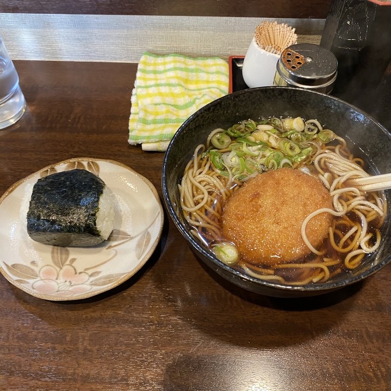 コロッケそば(そば滝)