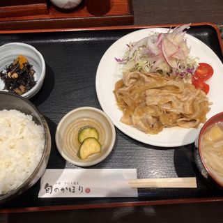 豚の生姜焼き定食(和食 手打ち蕎麦 旬のかほり)