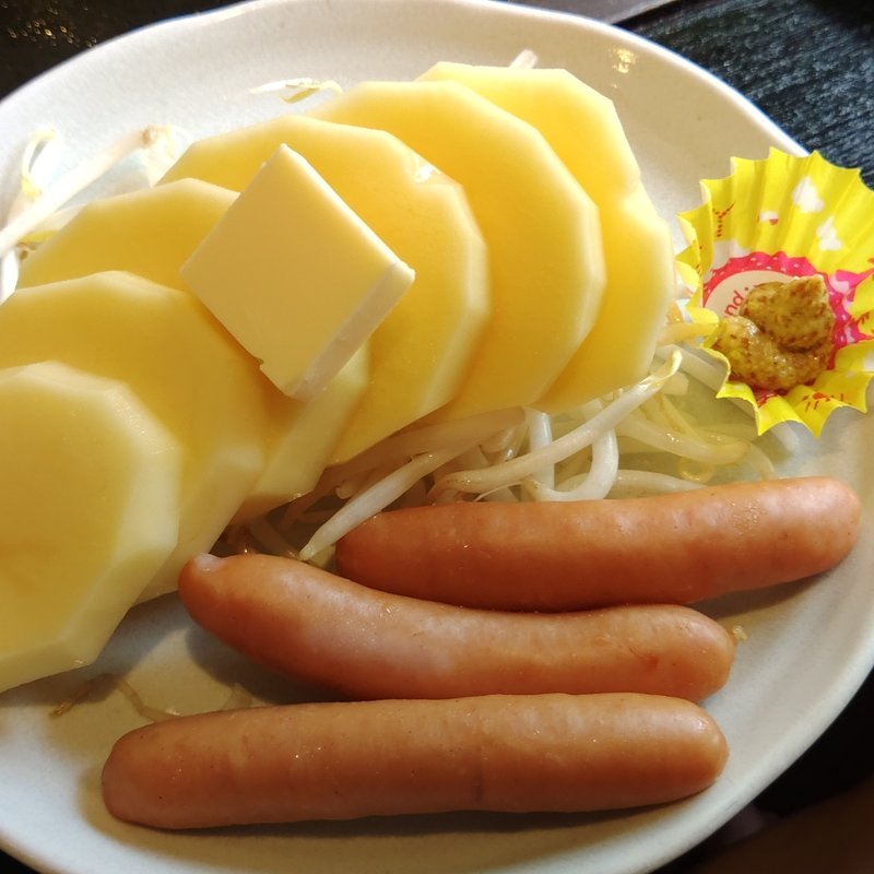ソーセージ&じゃがバター(嵯峨野)