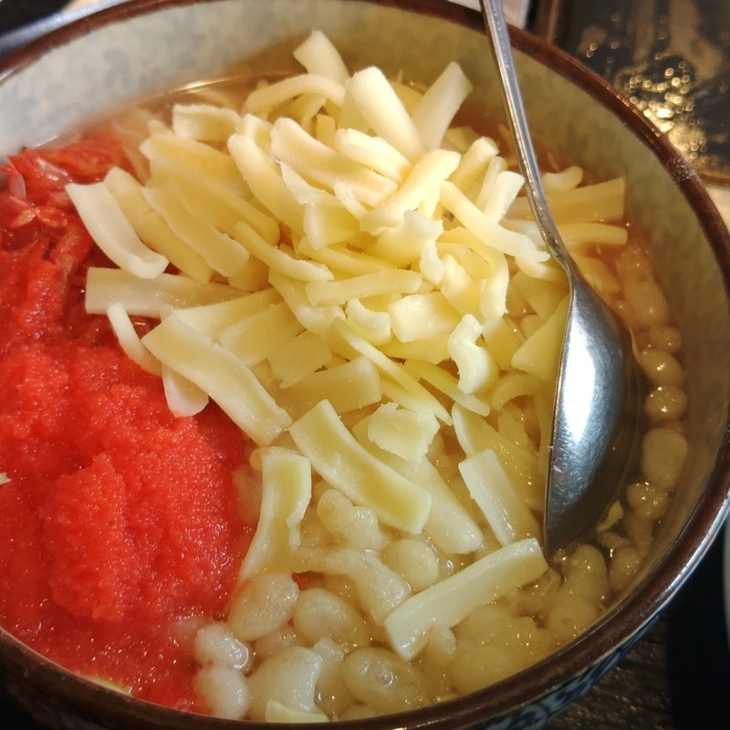 明太子チーズもんじゃ(嵯峨野)