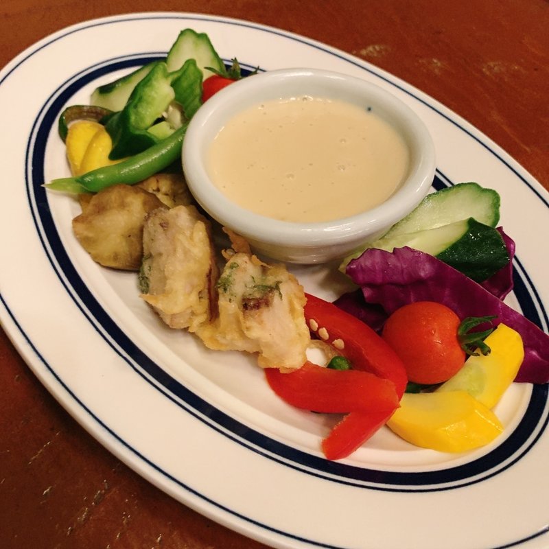 バーニャカウダ魚のフリット付き(菜々竈 （ナナカマド）)