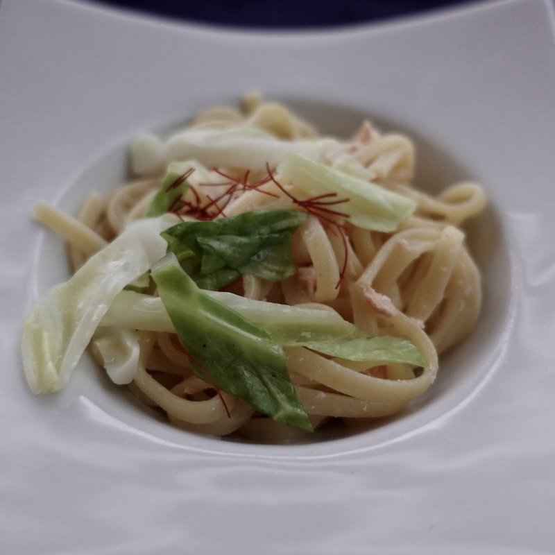 春キャベツとヤシオ鱒のペペロンチーノ(ラ・フレノア )