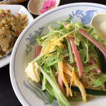 ラーメンセット(冷麺 と 高菜炒飯)