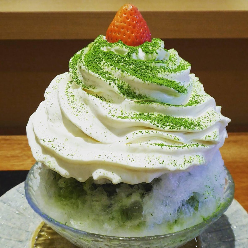 お抹茶ティラミス風レアチーズエスプーマ(茶匠 清水一芳園 豊洲ららぽーと)