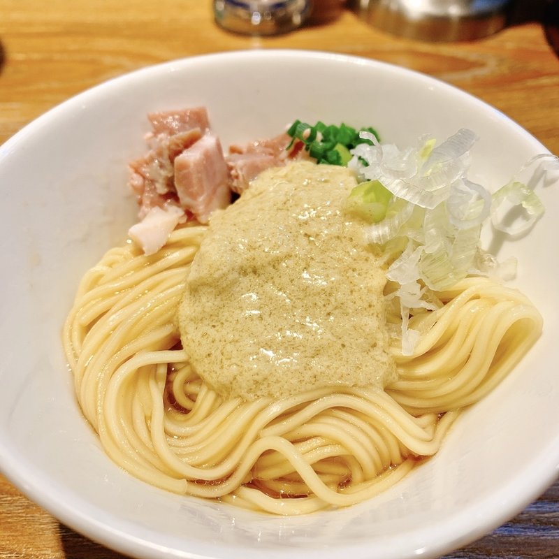 蛤ペーストのせ限定和え玉(中華そばやま福)