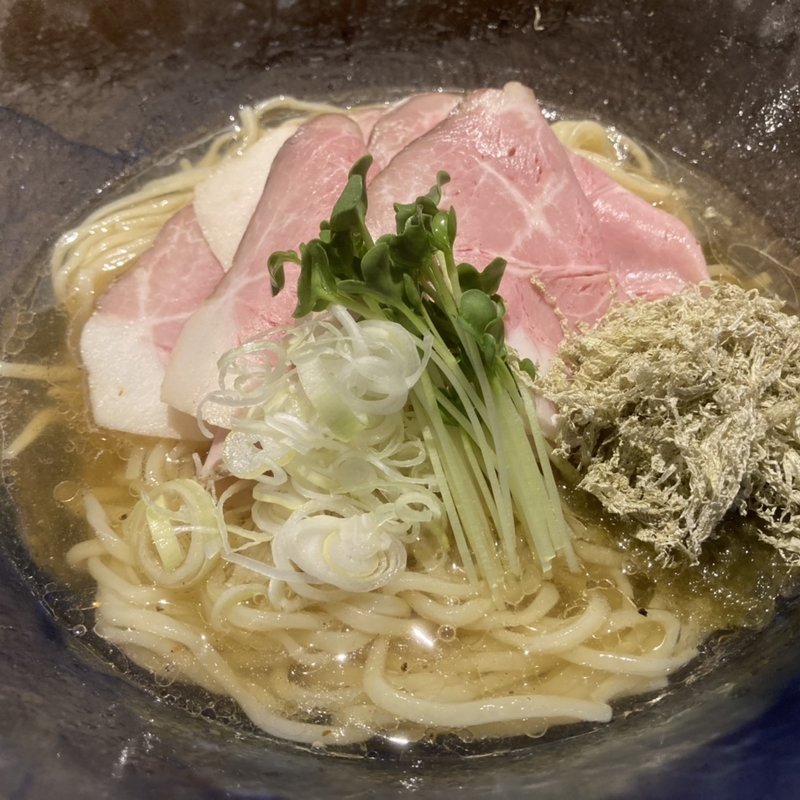 冷やし緑茶中華そば(YAMACHAN)