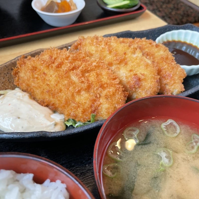 アジフライ定食(伊勢屋)
