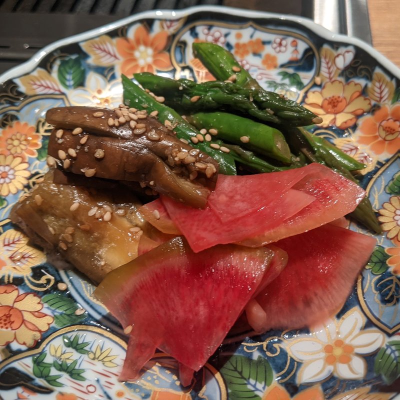 ナムル盛り合わせ(焼肉一七三 向山)