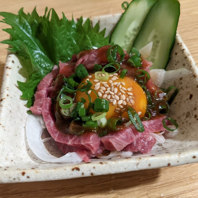 桜ユッケ(銀邸とり馬 赤坂見附店)