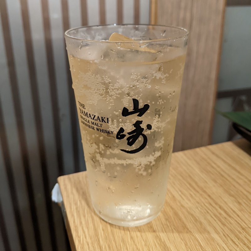 山崎プレミアムハイボール(銀邸とり馬 赤坂見附店)