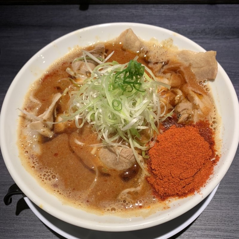 肉そば味噌(4辛)(辛口肉ソバ ひるドラ 新大阪本店)