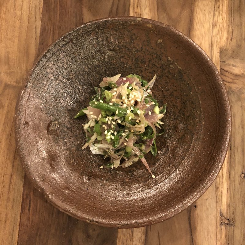 真鯛の金山寺味噌和え(HEIM)