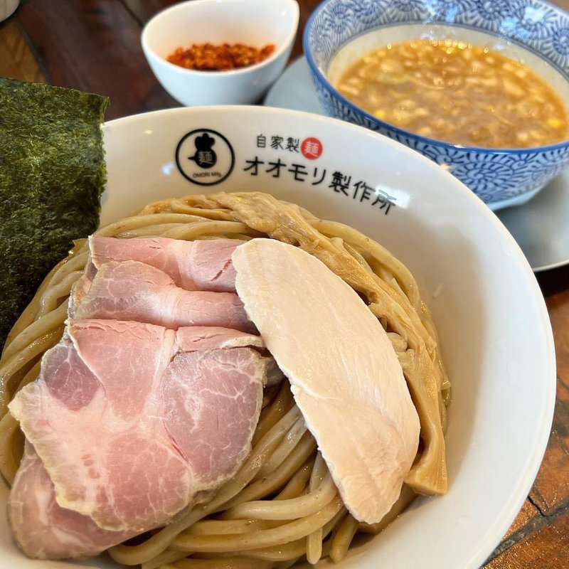 鶏つけそば(自家製麺オオモリ製作所)
