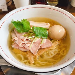 上鶏塩そば(自家製麺オオモリ製作所壬生店)