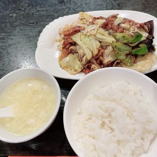 回鍋肉定食(本格 中華料理 王龍)