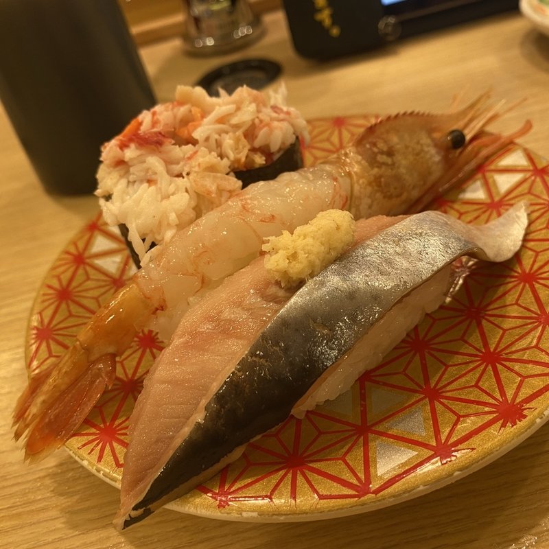 北海道三種盛り(回転寿し トリトン 東京スカイツリータウン・ソラマチ店)