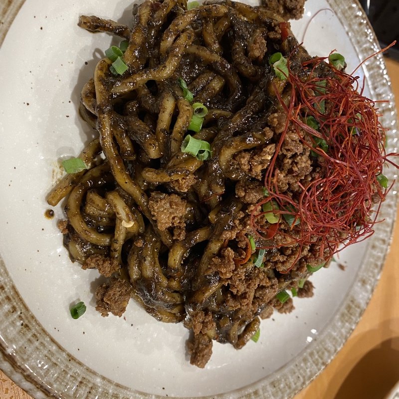 黒胡麻汁なし坦々麺(ほていちゃん 池袋東口店)