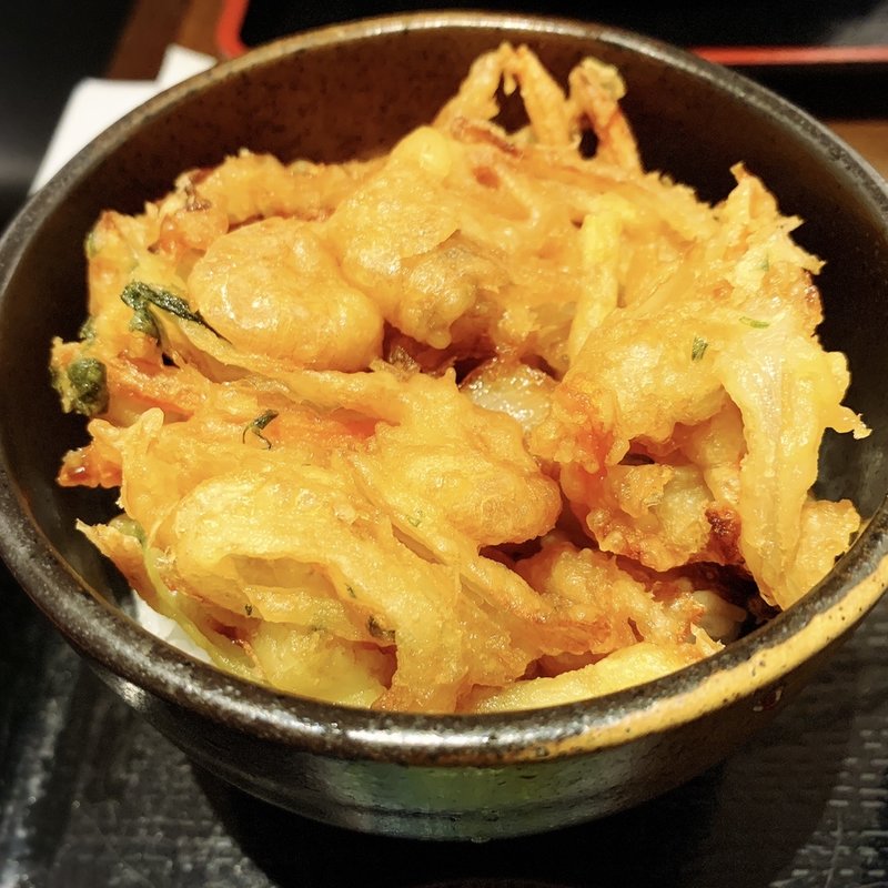 ミニかき揚げ丼(生粉蕎麦 玄 （きこそば げん）)